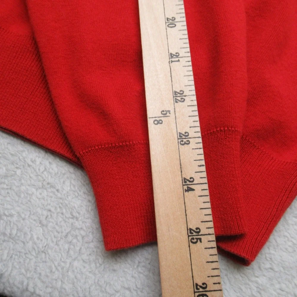 Polo Ralph Lauren Sweater Mens XL Red‎ Pima Cotton V-Neck Pullover Knit Golf